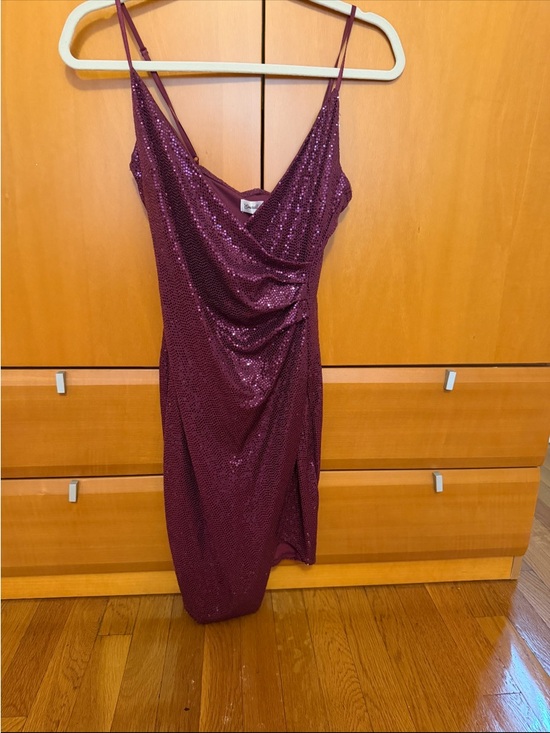 Emerald Sundae Dresses & Skirts - Emerald Sundae Plum Sequin Mini Dress